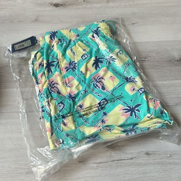 Caribbean Big & Tall Abstract 6” Inseam 2XB Green/Yellow NWT in packaging - Picture 5 of 5